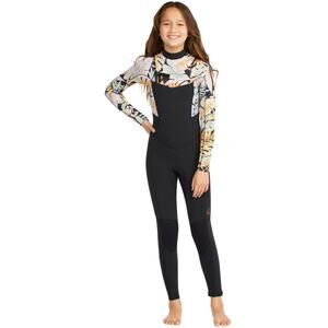 Billabong Teen Youth Girls Full Wetsuit 3/2mm Salty Dayz GBS Chest Zip Surf Suit